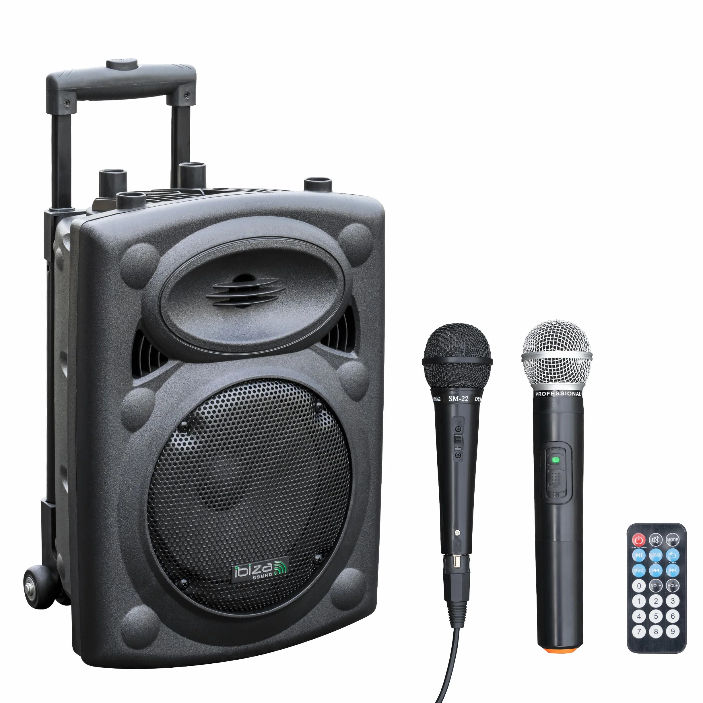 Ibiza Sound PORT8VHF-BT Sistema de sonido portátil 20 cm Bluetooth 200 W Negro