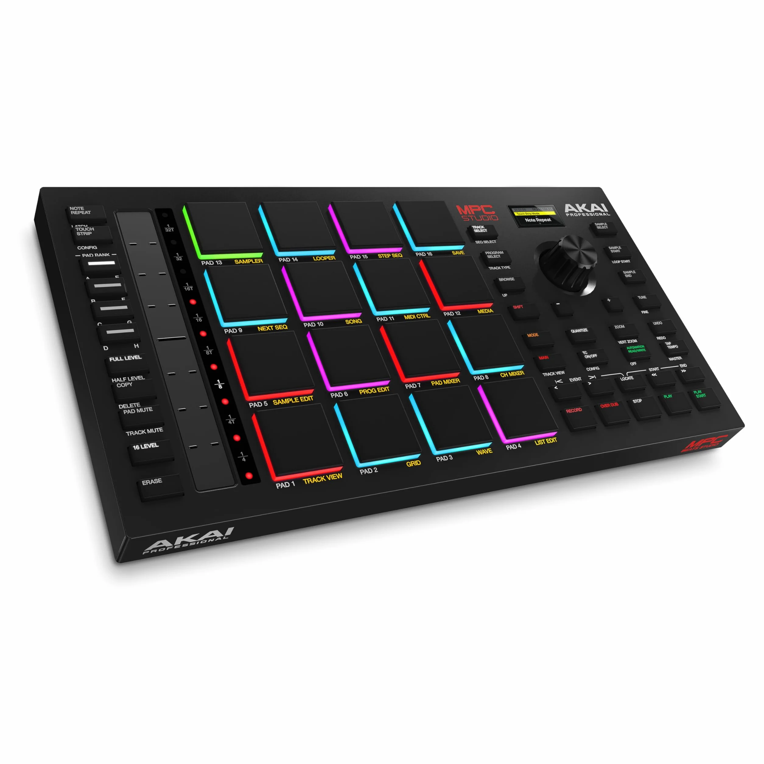 Akai Professional MPC Studio - Controlador MIDI Beat Maker con 16 pads RGB sensibles a la velocidad, software MPC, Touch Strip asignable y pantalla LCD