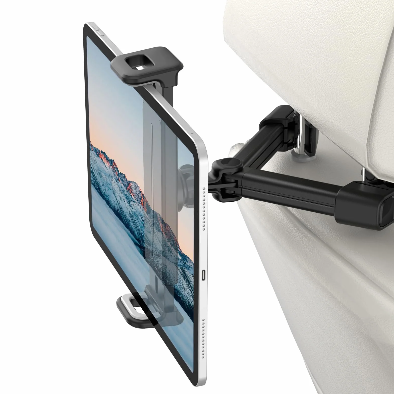 FINTIE Soporte Tablet Coche Universal 6-13"- [360° Giratorio] Soporte Tablet Ajustable para Reposacabezas de Coche para iPad Air/Pro/Mini, Galaxy Tab, Smartphone, Kindle, Fire
