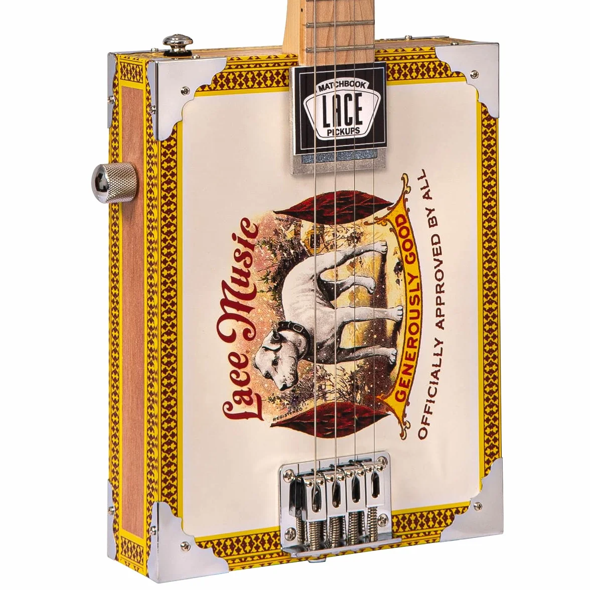 CAJA DE CIGARROS ELÉCTRICO GUITARRA - PERO PUP - 4 CUERDAS