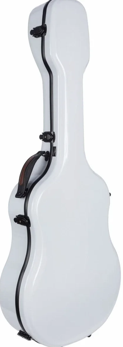 M-Case Modelada Estuche de Guitarra clásica 39” - 4/4 Fiberglass Ultra Light Blanco