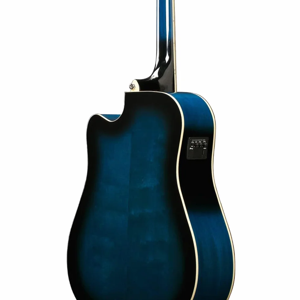 Ibanez PF15ECE-TBS Guitarra electroacústica, Transparente Blue Sunburst