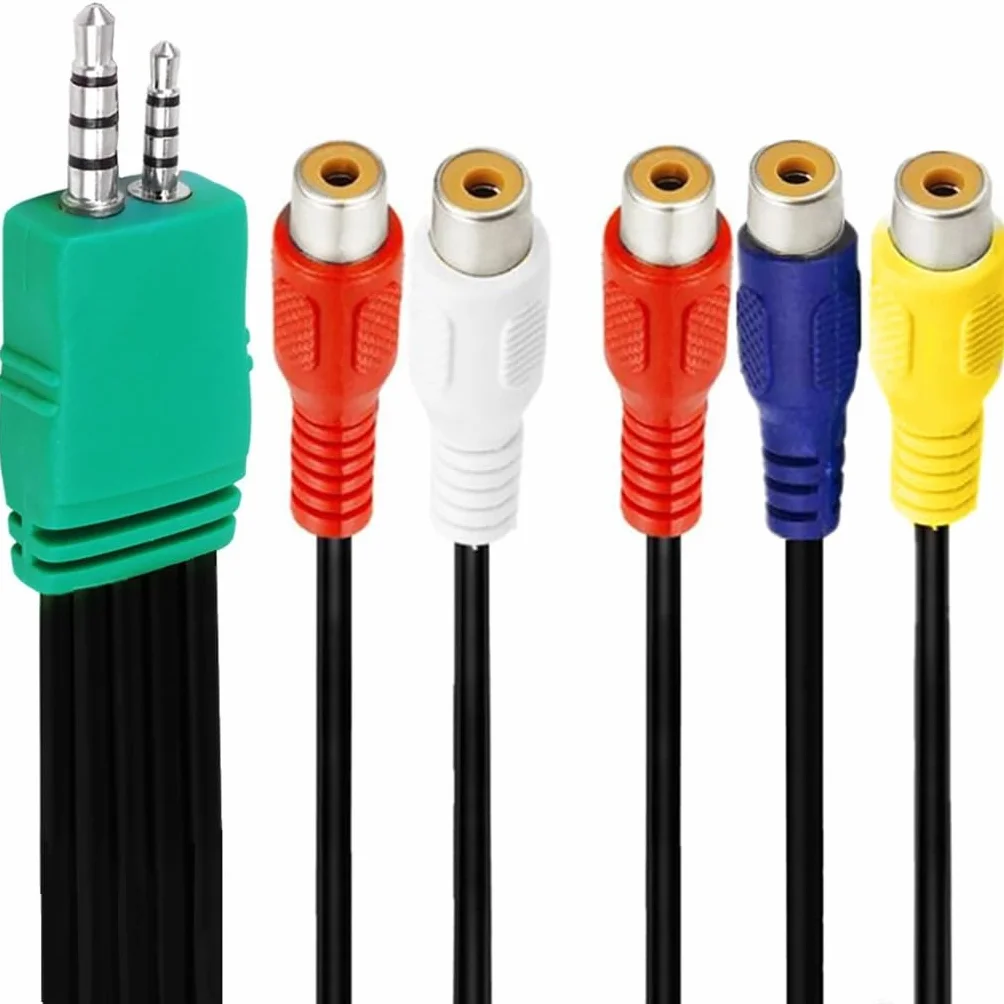 Cable de video de 3,5 mm y 2,5 mm para BN3901154 LEDComponent, cable adaptador de componente de video, cable adaptador de 20 cm de largo