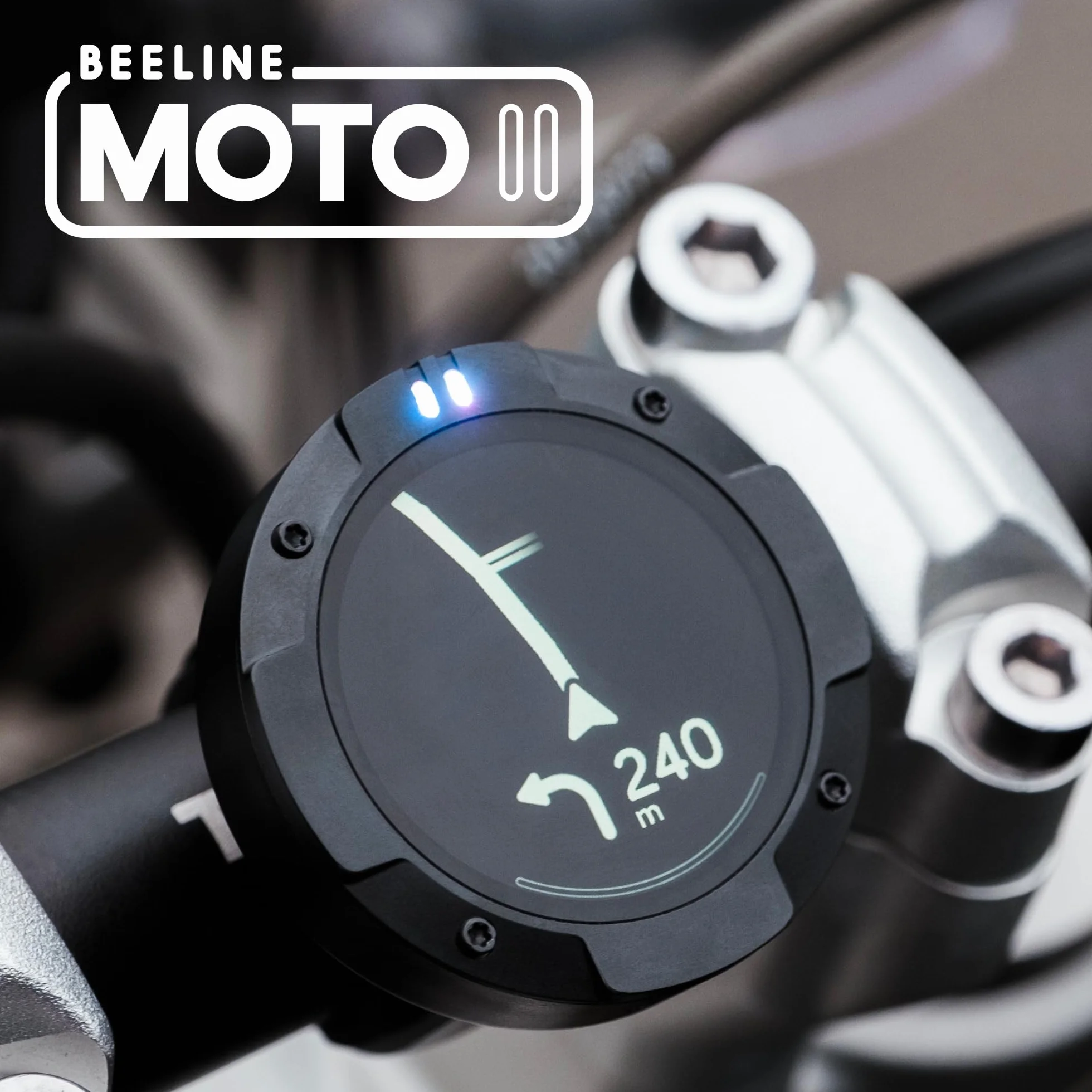 Beeline Moto II Metal - Sistema de navegación para Moto, Navegación Global, IP67, USB-C