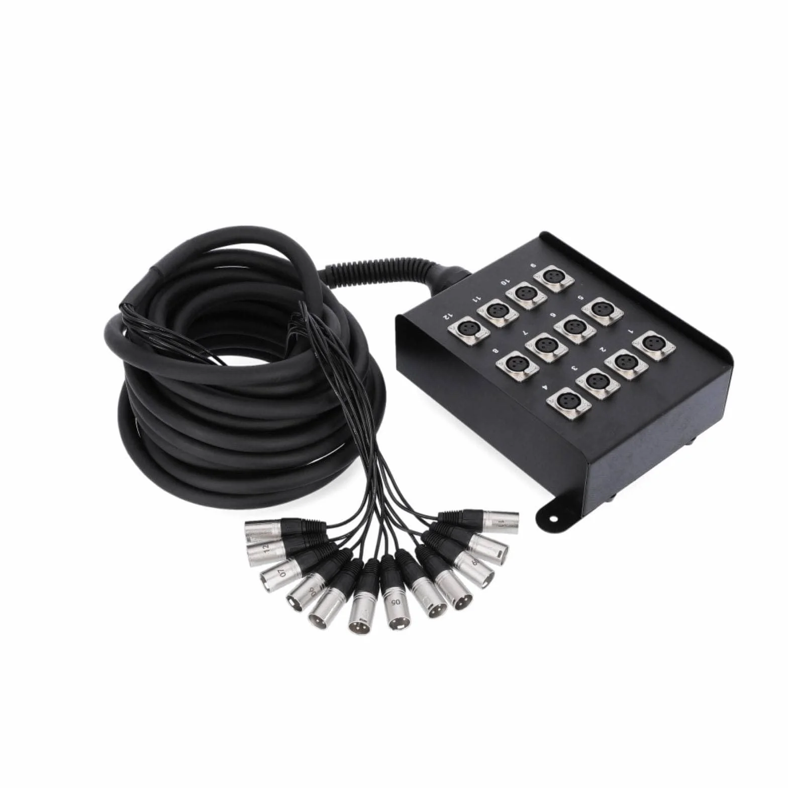 Adam Hall Cables K 12 C 10 - Manguera de Cable con Cajetín de Escenario 12/0 10 m