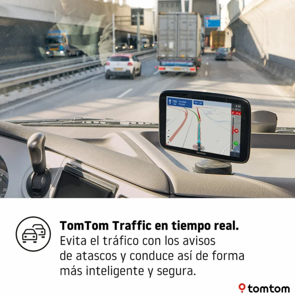 TomTom GO Expert GPS Navegador 7 Pulgadas HD Mapas Mundiales Alertas Restricción WiFi