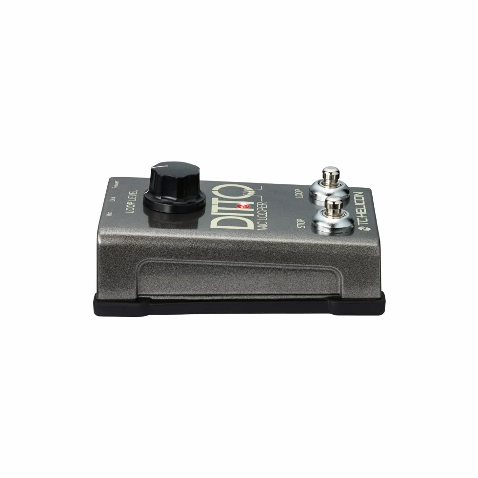 TC Helicon DITTO MIC LOOPER Pedal Looper de dos botones fácil de usar para voces e instrumentos acústicos