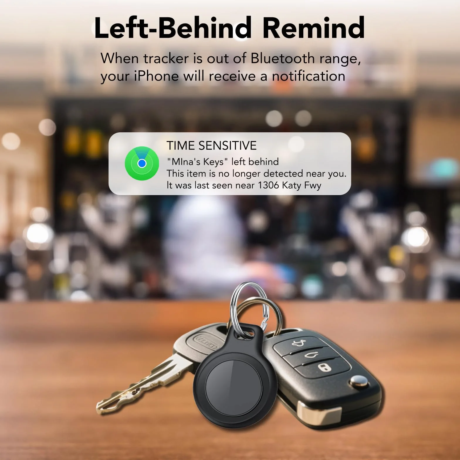 Air Tracker Tag 4 Pack, Localizador GPS, Smart Mini Localizador de Objetos Bluetooth con Apple Search (sólo iOS), IP67 Impermeable, Batería Reemplazable, Llaves/Coche/Mochila/Cartera/Maletas Viaje