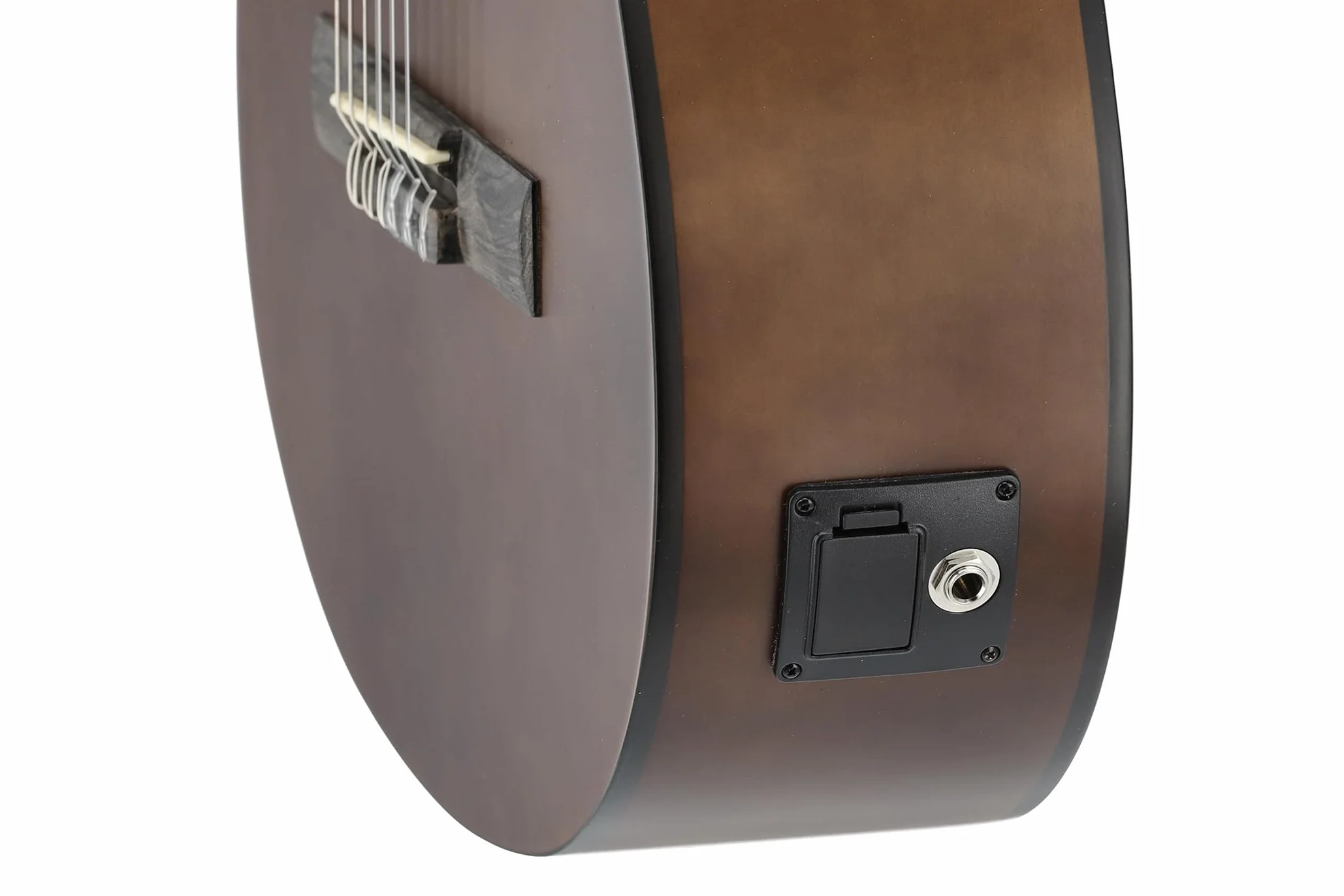 GEWA E-Acústica Guitarra Clásica Básica - Classic Electro - 4/4 - Cuerpo de Tilo - Pastilla EQ de 4 bandas con afinador - Cutaway - Color Nogal