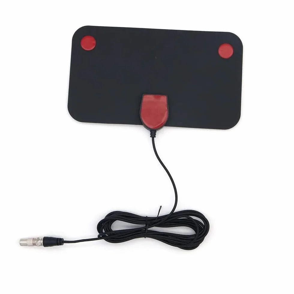Mini antena de TV digital para interiores, amplificador de señal 50 millas, compatible con F-TV HDTV 4K