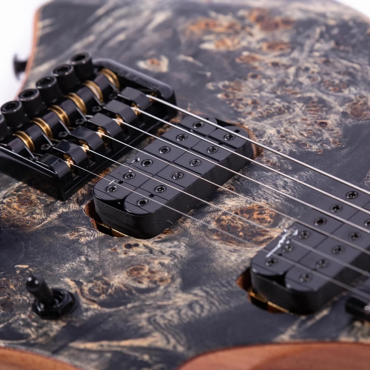 Guitarra Eléctrica De Jazz Sin Pala De 6 Cuerdas Y 24 Trastes(Blue)