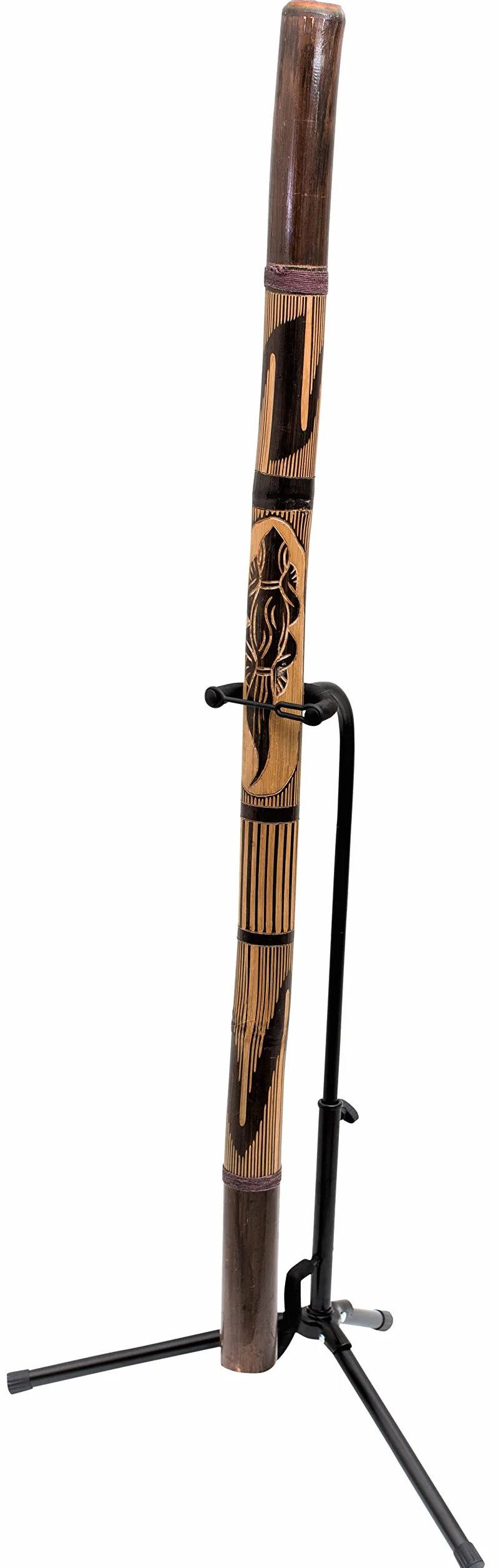 Didgeridoo de bambú incluyendo el soporte de didgeridoo
