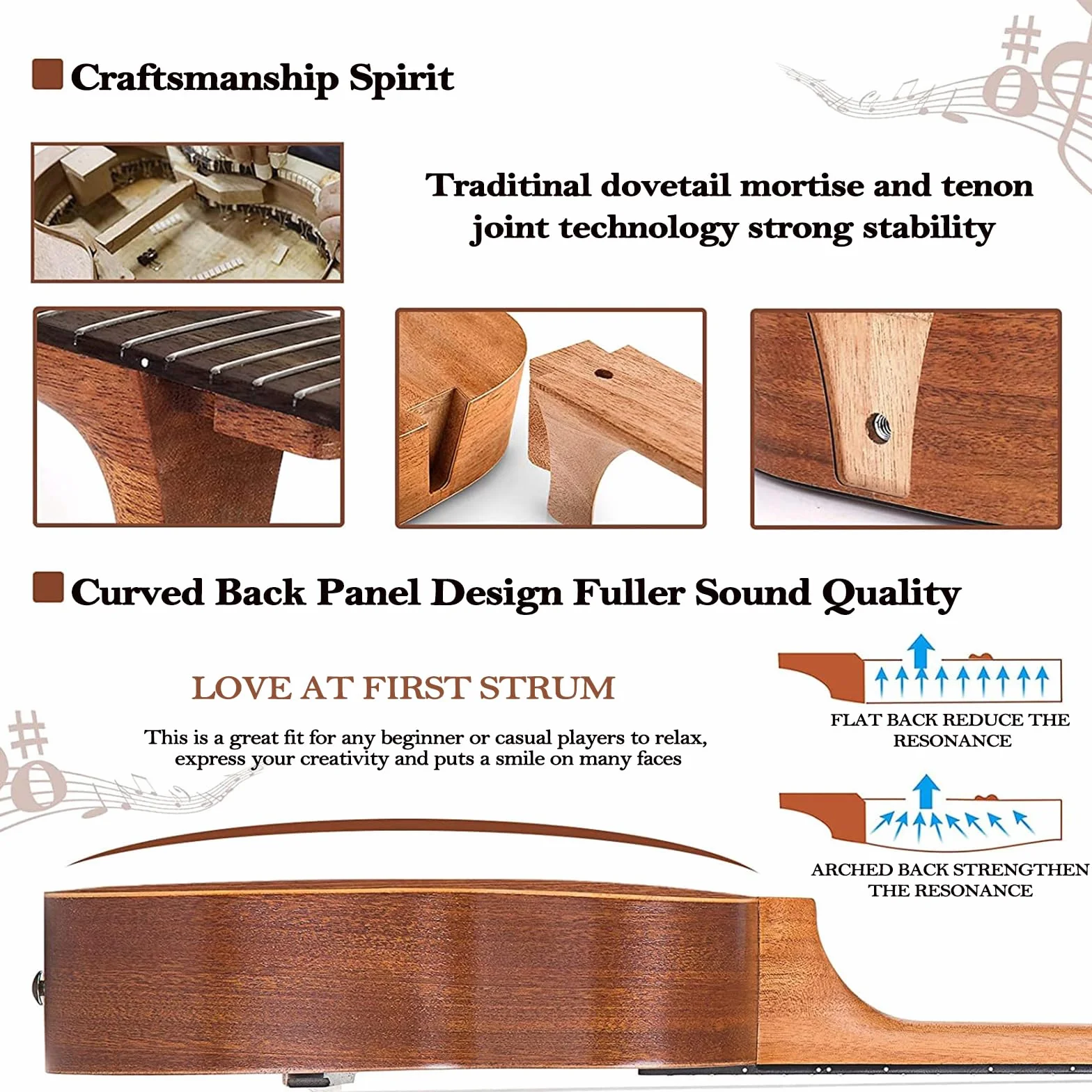 Kit de inicio de ukelele soprano de caoba - Profesional 21 pulgadas con afinador de correa de caja Cuerdas Aquila