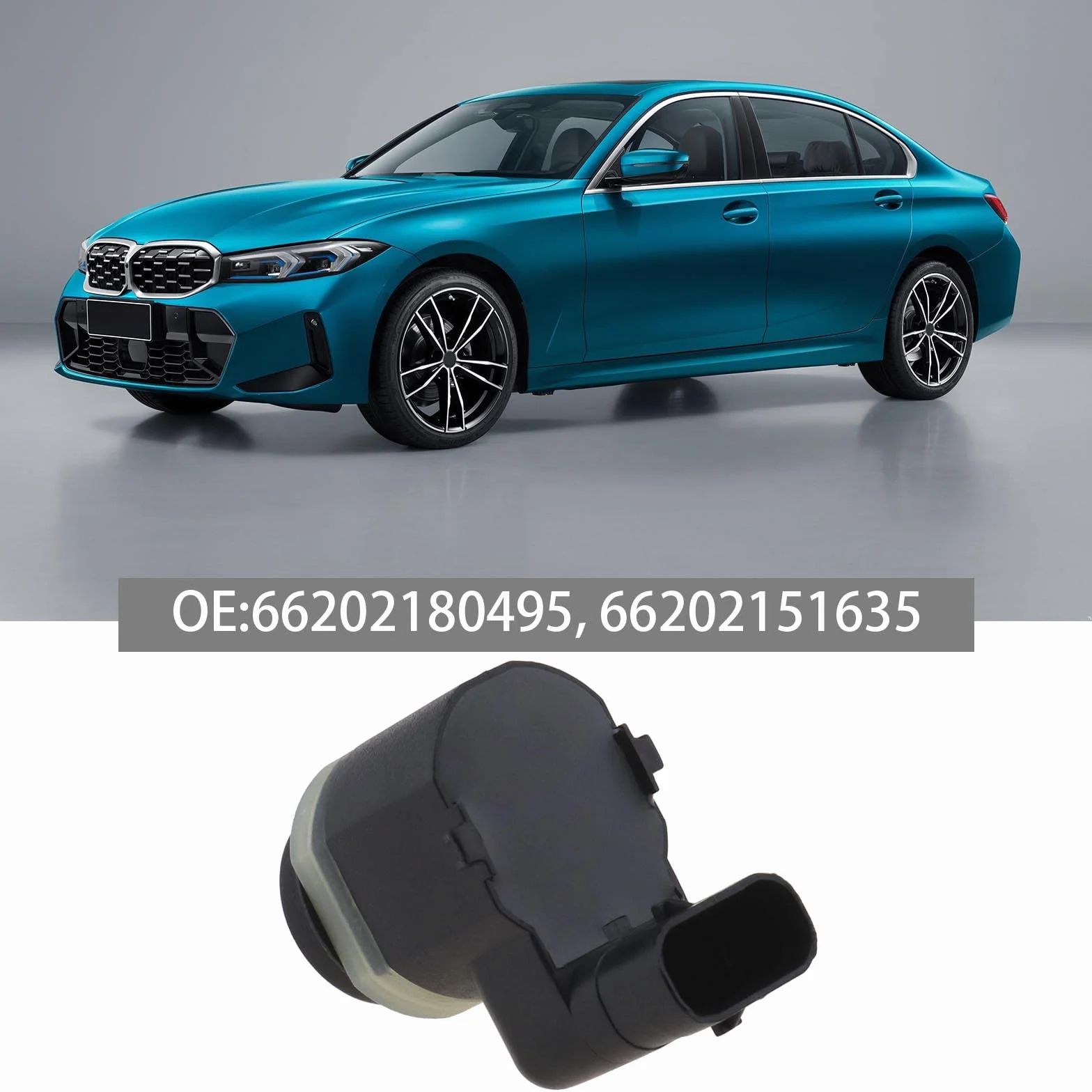 Sensor de estacionamiento PDC 66202180495 66202151635 66209139867 Compatible con BMW E60 E61 E66 E83 E90 X3 X5 1 3 5 6 7 Series PDC Sensor de Asistencia de estacionamiento