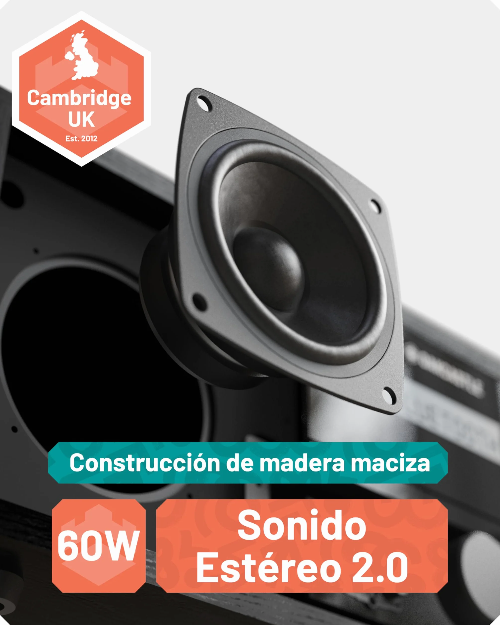 Equipo de Musica para Casa | CD Player HiFi con 60W Altavoces | Minicadenas de Musica con CD y Dab+ | Bluetooth Microcadenas de Musica | Radio FM Reproductor de CD HiFi Microcadena | OAKCASTLE DAB500