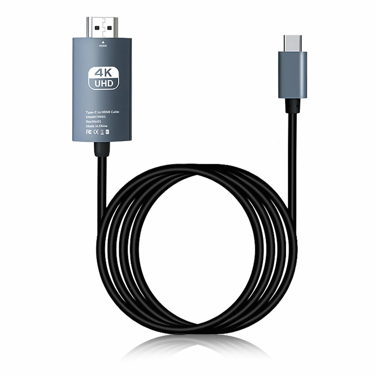 Cable HDMI USB C HDMI 4K HDMI,2M Cable USB C A HDMI Cable Displayport A HDMI Compatible con MacB Pro2017/2018,Surfac Pro 7/8/9,IPa Pro2018,Air 2020/2022,Huawei Mate 40,Vivo X80 Pro,Samsun S23 etc.