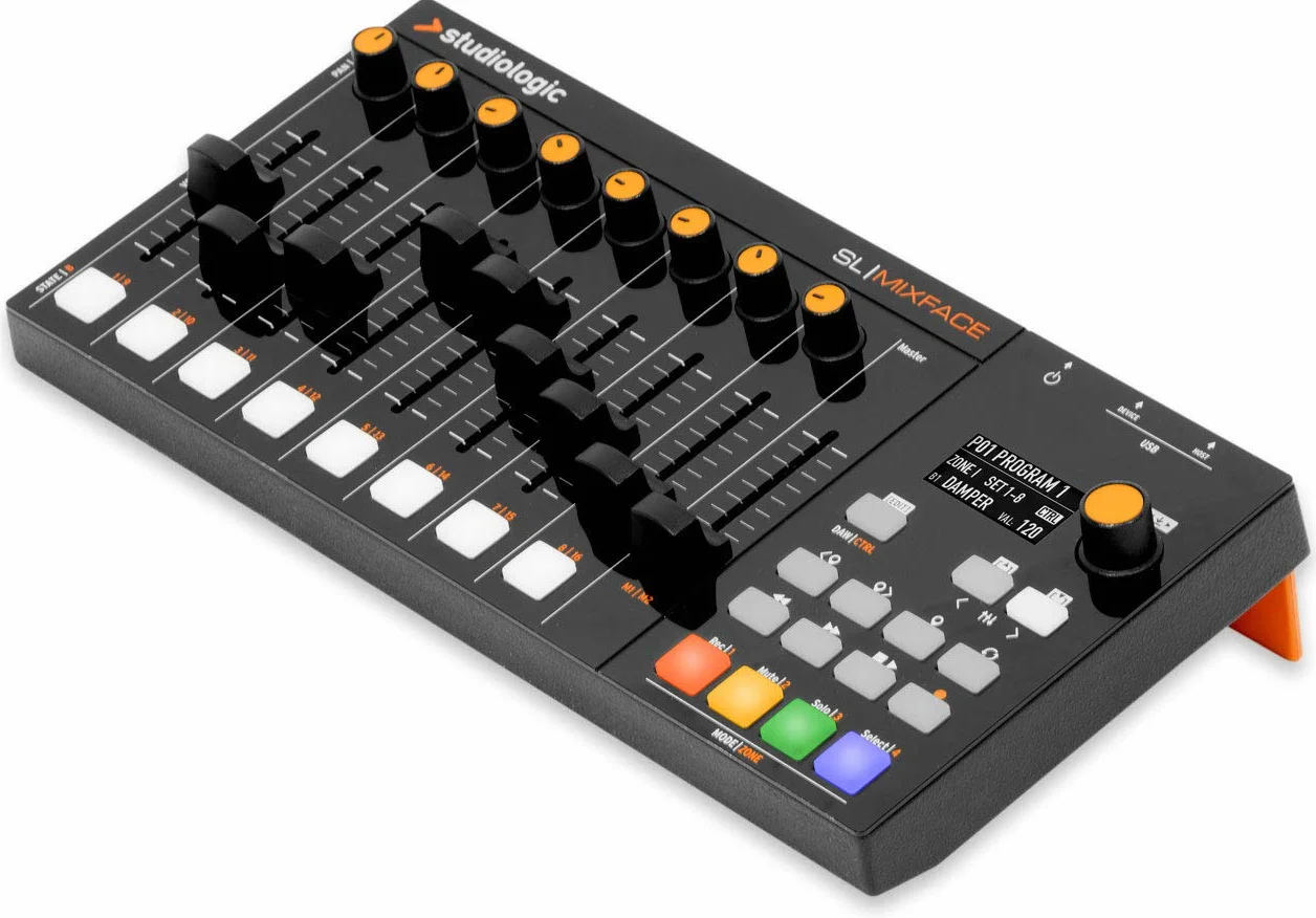 Studiologic SL MIXFACE - Superficie de control para SL88 Grand, SL88/73 Studio y DAW (USB, Bluetooth)