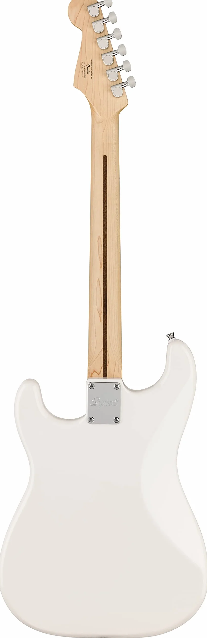 Squier by Fender Sonic Stratocaster HT, Guitarra Eléctrica, Diapasón de Arce, Golpeador Blanco, Blanco Ártico, Incluye cursos virtuales gratuitos en Fender Play