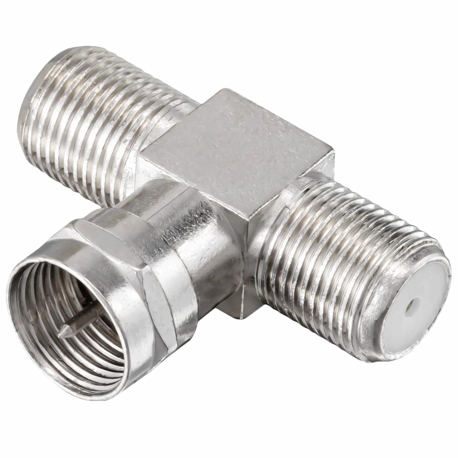 HB-DIGITAL Divisor de TV Sat-BK, distribuidor de cable en T, 2 vías, 2 vías, 5-2400 MHz, digital y analógico, satélite DVB-S2, FM FM, televisión por cable, DVB-C, adaptador de antena, 2 conectores F