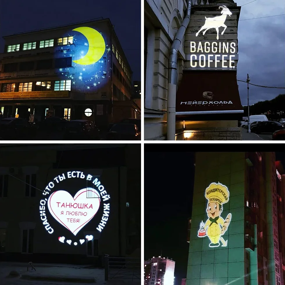 LED 150W GOBO Luz Logo Proyector Led Gobo Publicidad Logo Al Aire Libre IP67 Impermeable Para Interior y Tienda De Bodas Eventos