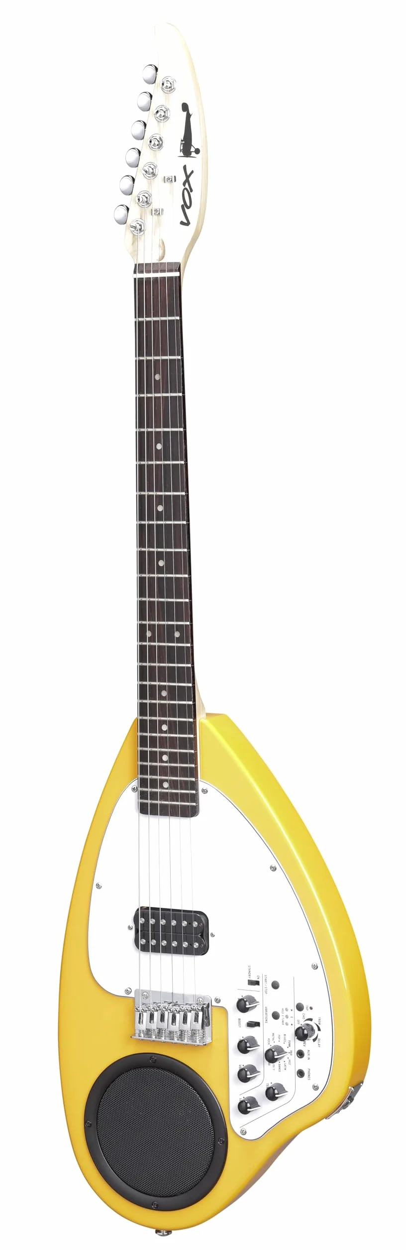 Vox APC-1 Guitarra eléctrica con amplificador y altavoz integrados, efectos y máquina de ritmos - Naranja