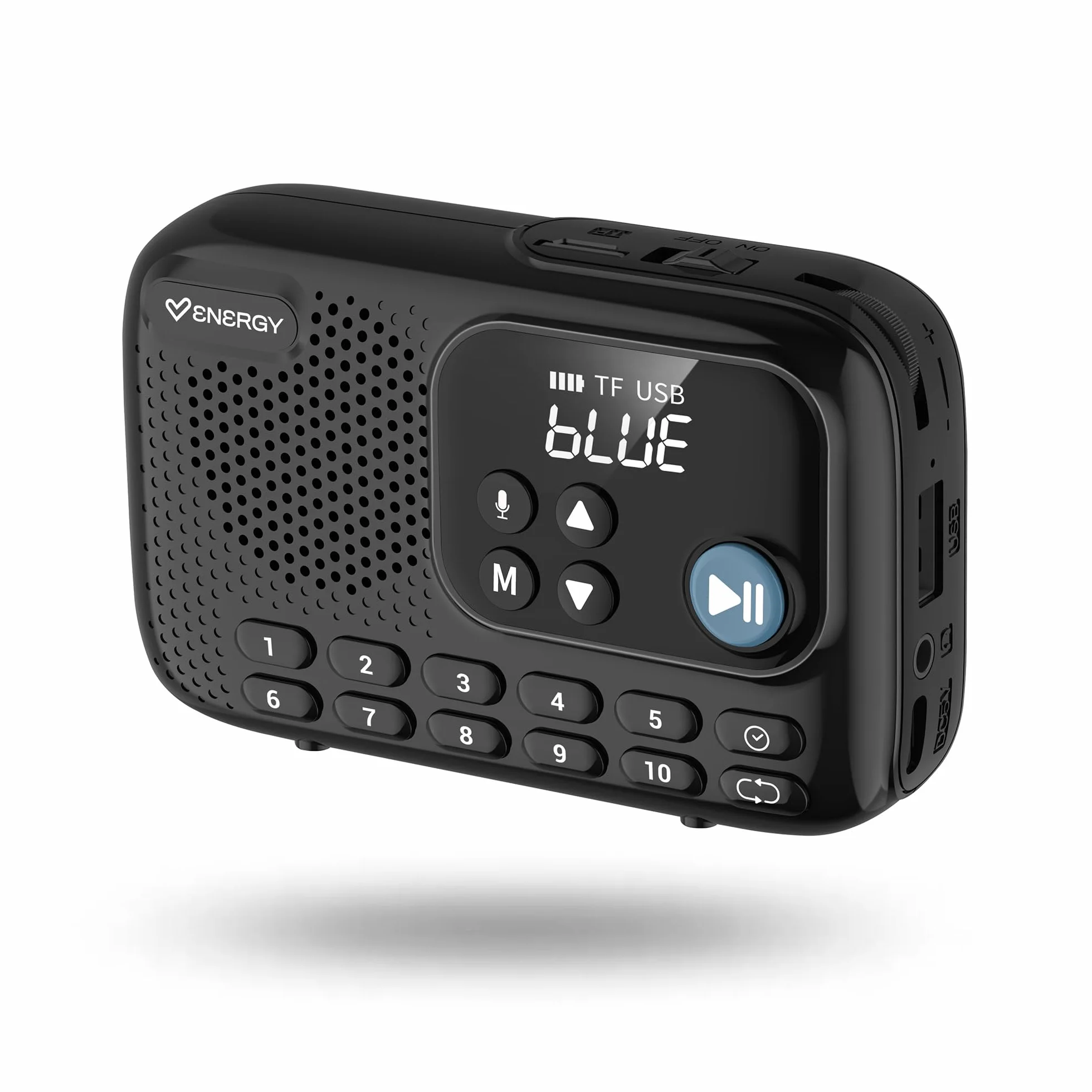 Energy Sistem TunerGo Radio - Radio portatil FM con Bluetooth, batería Recargable, Salida minijack, Antena optimizada y Altavoz de 5W