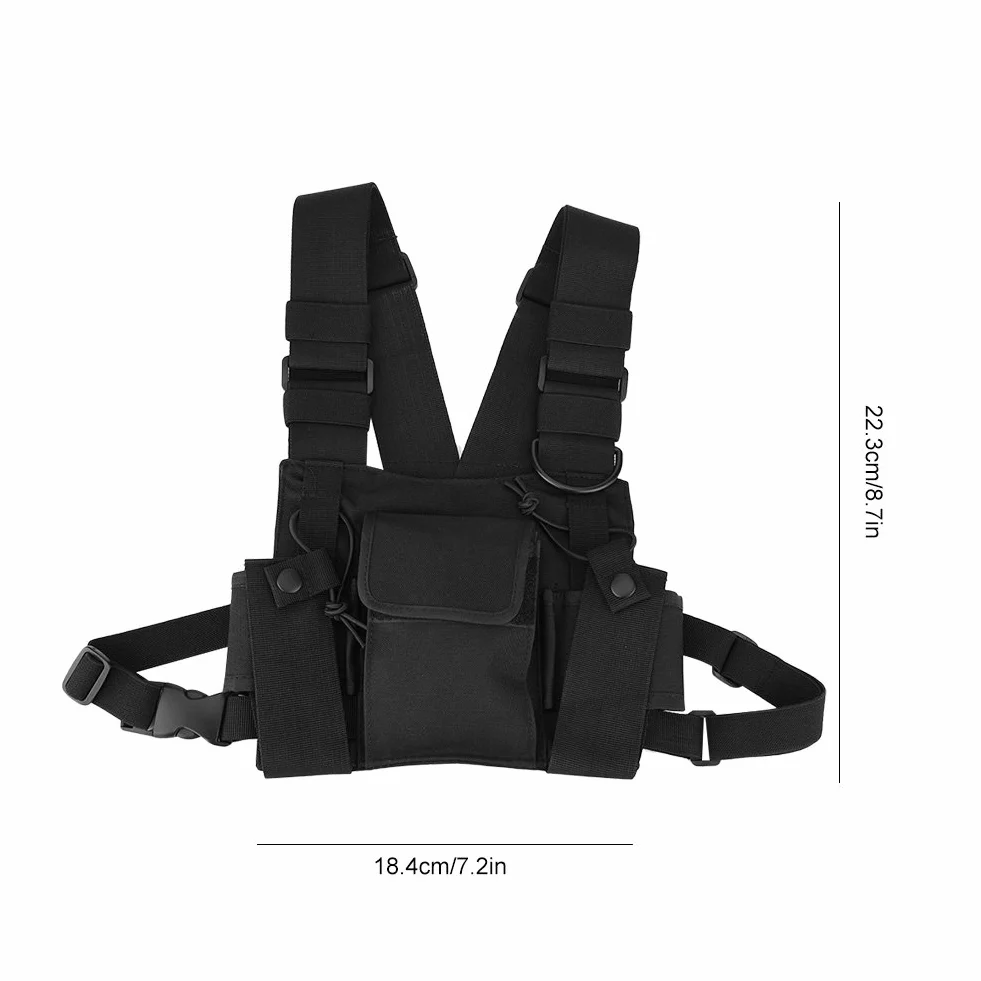 Sonew Walkie Talkie Bolsillo, Arnés de Nylon Mochila Funda para Walkie-Talkie, Radio, Dispositivos Electronicos Portatiles