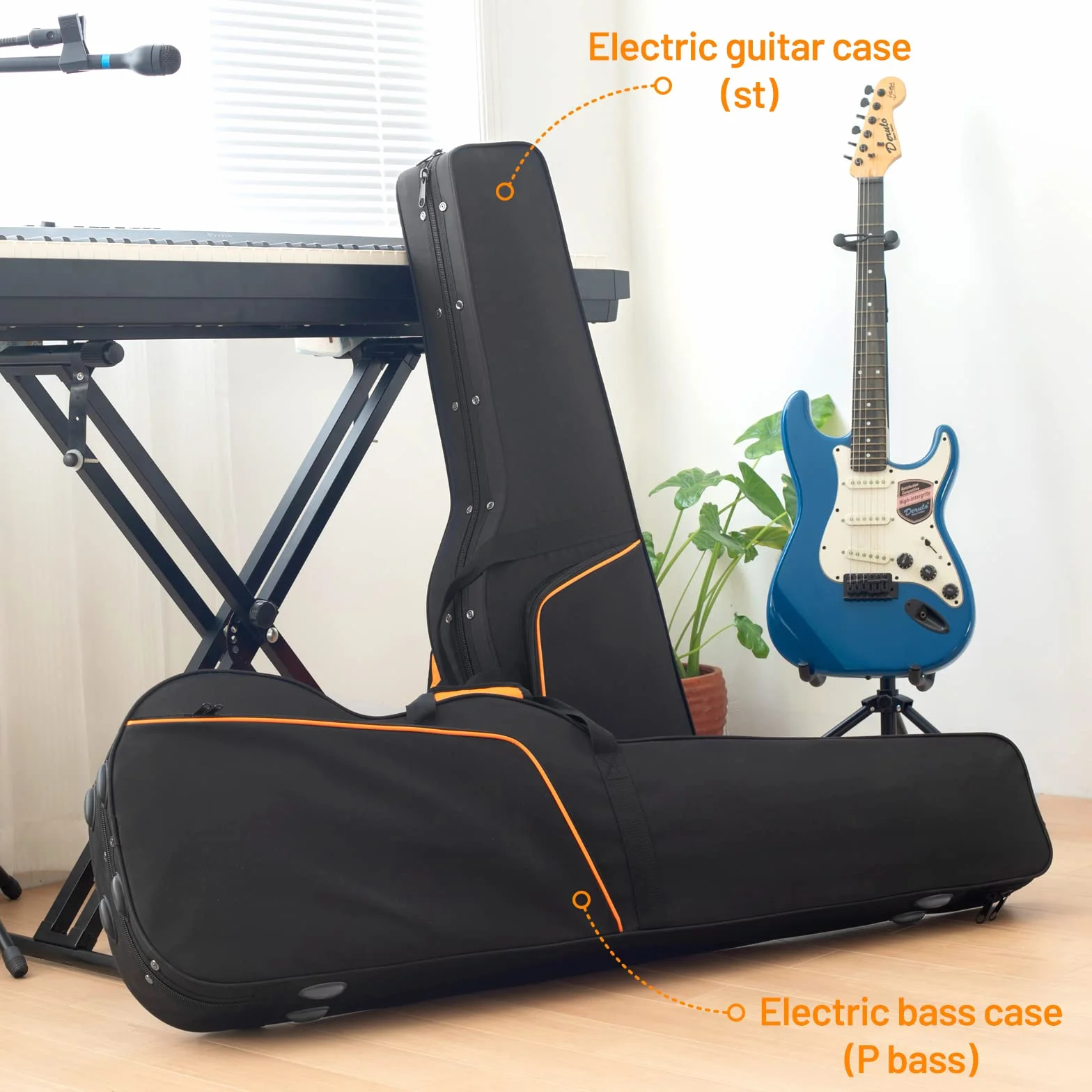 CAHAYA Estuche Rígido Gig Bag 39 Pulgadas Acolchado Blando, CY0300