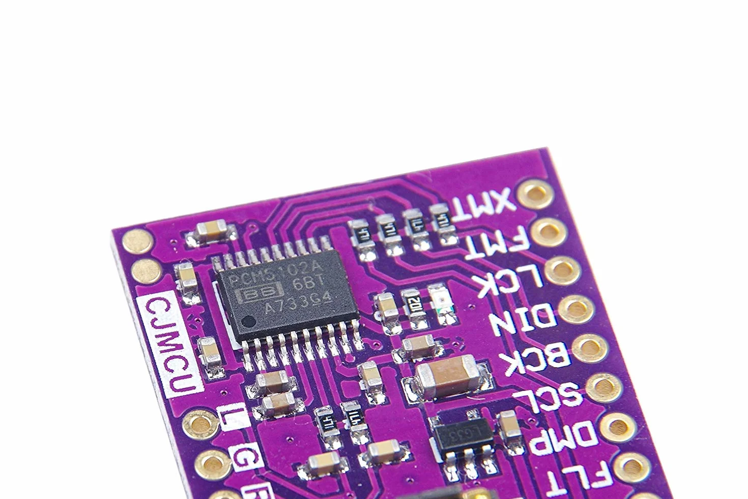 DollaTek PCM5102A Convertidor Digital a analógico Módulo de Voz PLL Tarjeta de Tarjeta de Sonido DAC estéreo Conector estéreo de 3,5 mm Módulo de Audio Digital de 24 bits para Raspberry Pi
