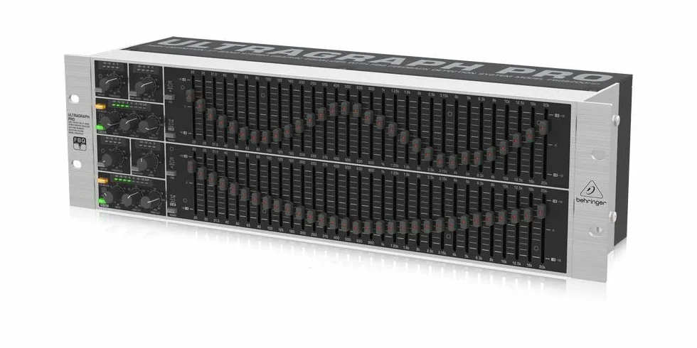 Behringer ULTRAGRAPH PRO FBQ6200HD Ecualizador gráfico estéreo de alta definición de 31 bandas con sistema de detección de retroalimentación FBQ