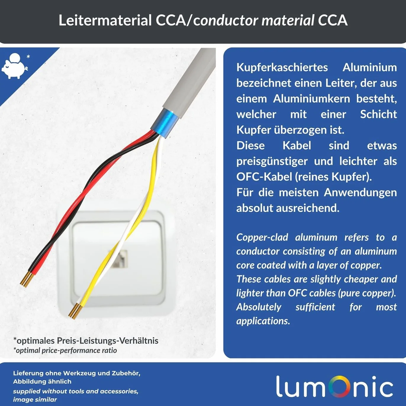 Cable telefónico JYSTY 2x2x0,6mm CCA 50m escudado telecomunicaciones
