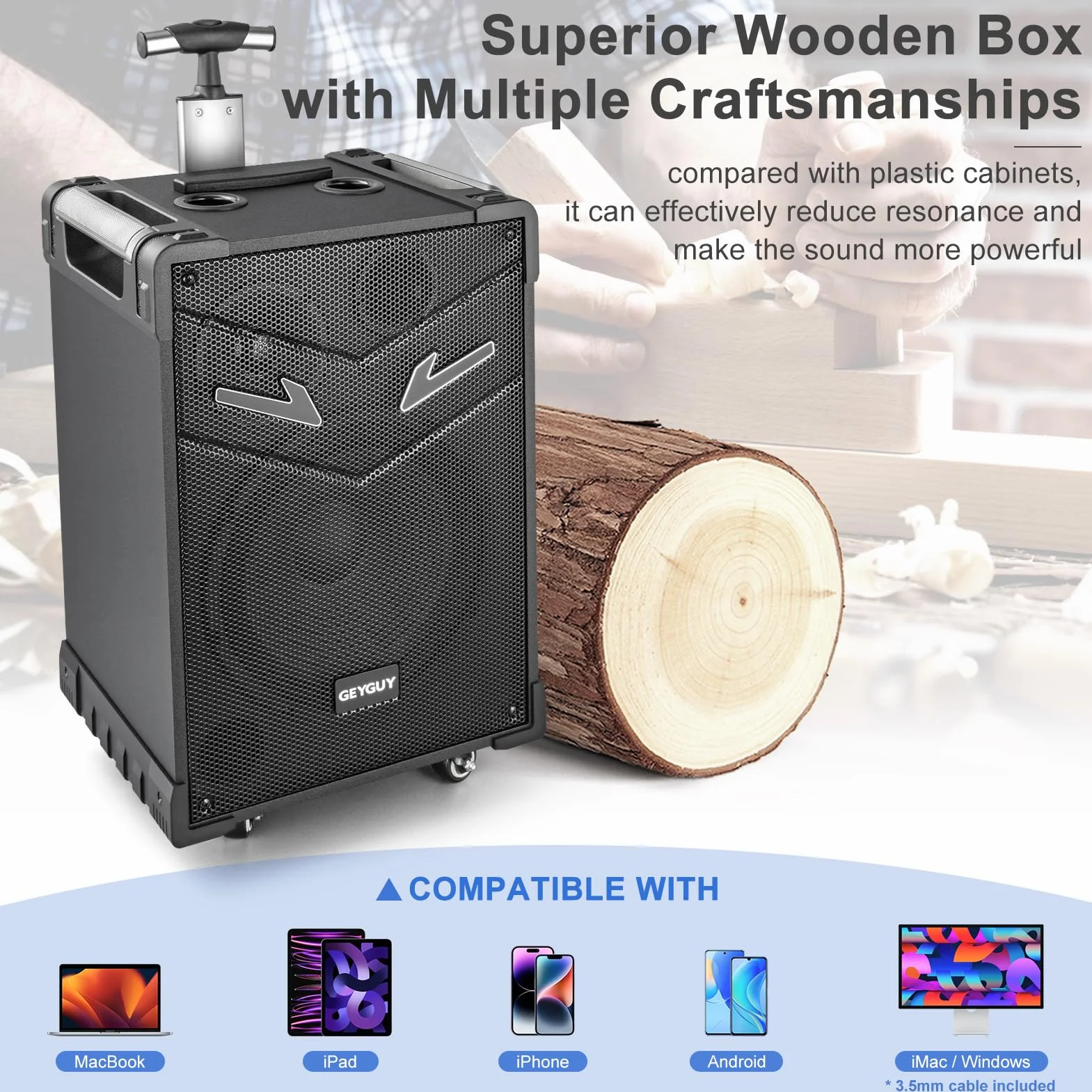 Máquina de Karaoke Adulto, Altavoz Bluetooth Portátil c/ 2 Micrófonos inalámbricos, Sistema PA c/TWS para Fiestas Grandes, Exterior, Sonido estéreo para Eventos masivos, soporta USB/TF/Rec/AUX/FM