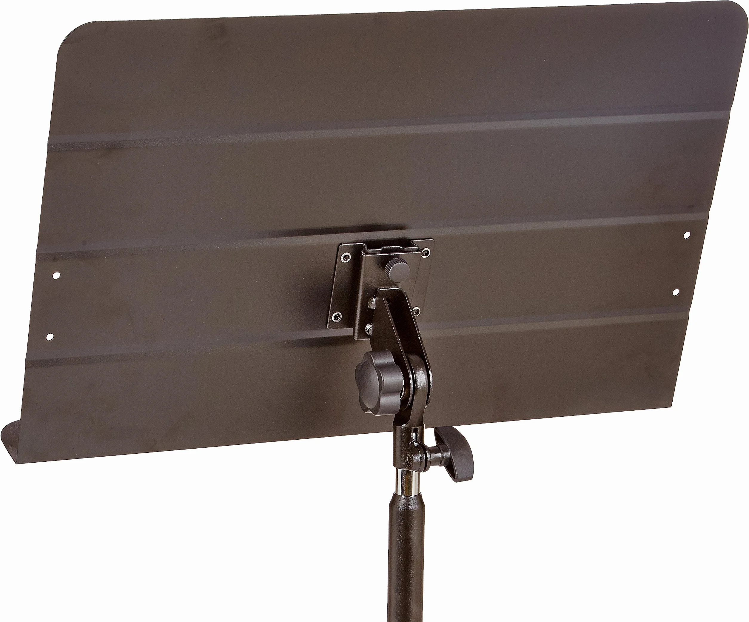 Amazon Basics Atril de Partituras Plegable para Orquesta, Altura Ajustable de 108 a 162 cm, Inclinable, Usos de Pie y Sentado, Estable, Base de Trípode - Negro