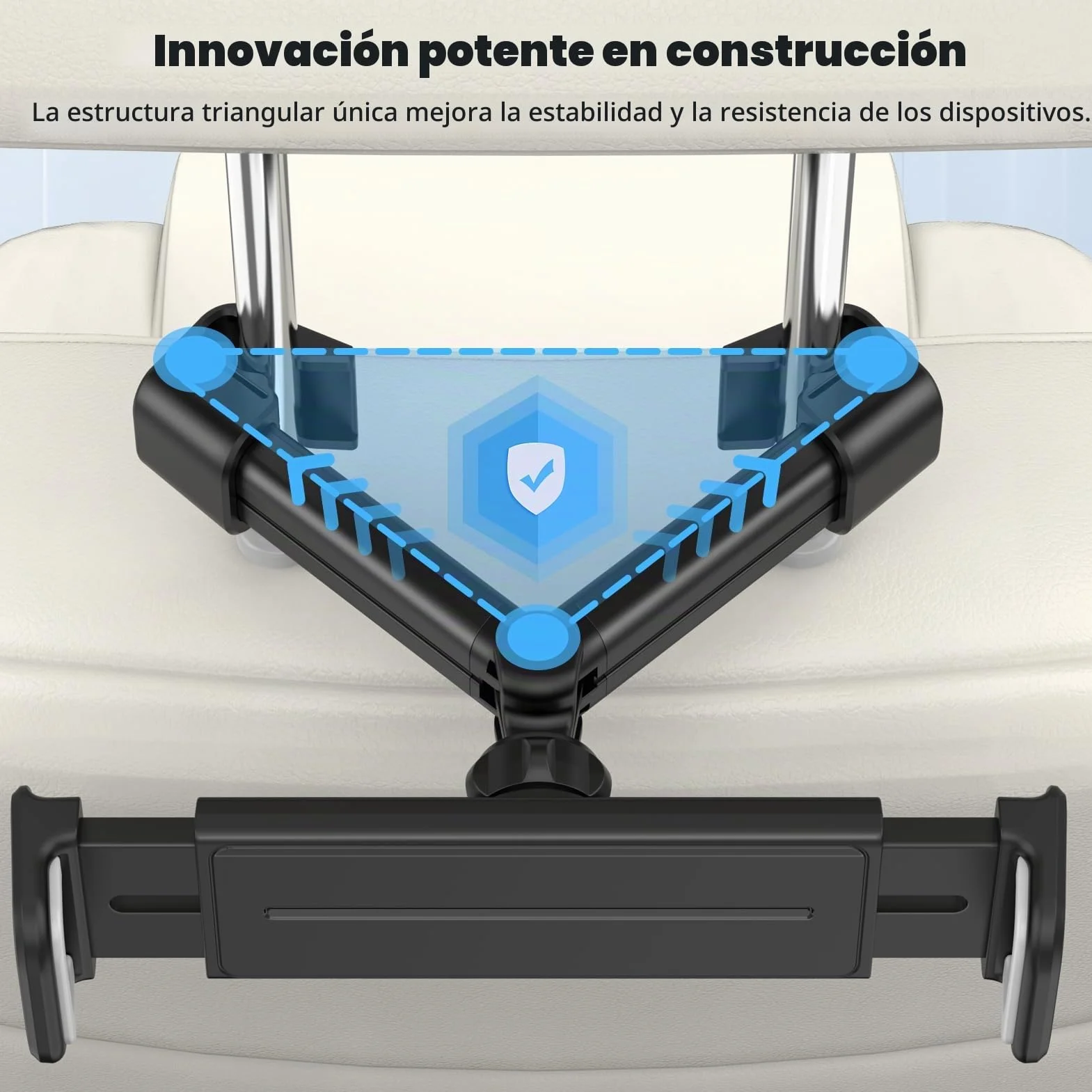FINTIE Soporte Tablet Coche Universal 6-13"- [360° Giratorio] Soporte Tablet Ajustable para Reposacabezas de Coche para iPad Air/Pro/Mini, Galaxy Tab, Smartphone, Kindle, Fire