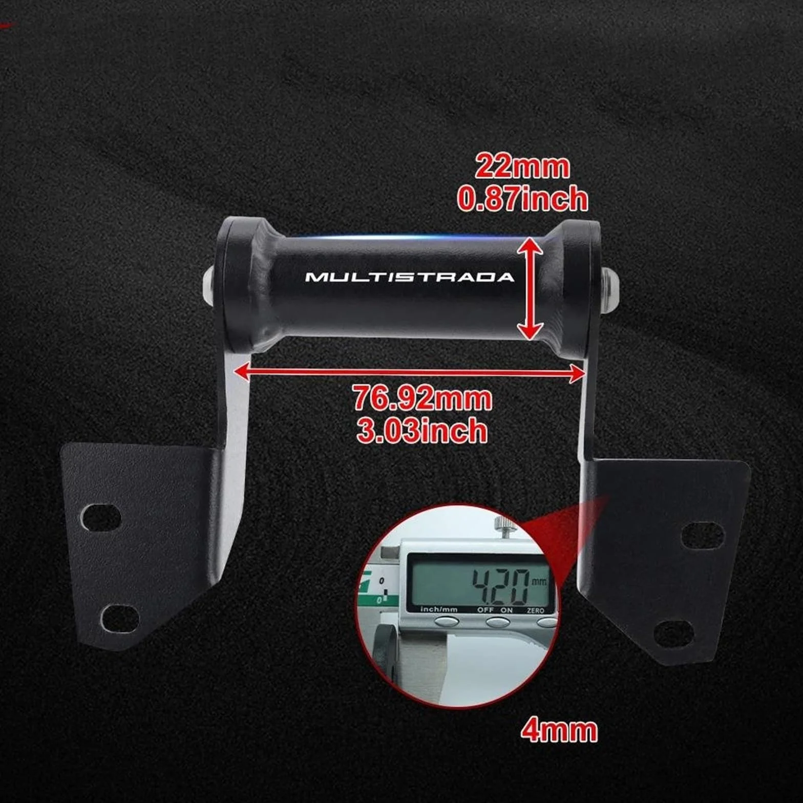 Ducati Multistrada V4 V4S V4RS Pikes Peak Rally Soporte GPS Motocicleta Adaptador Teléfono
