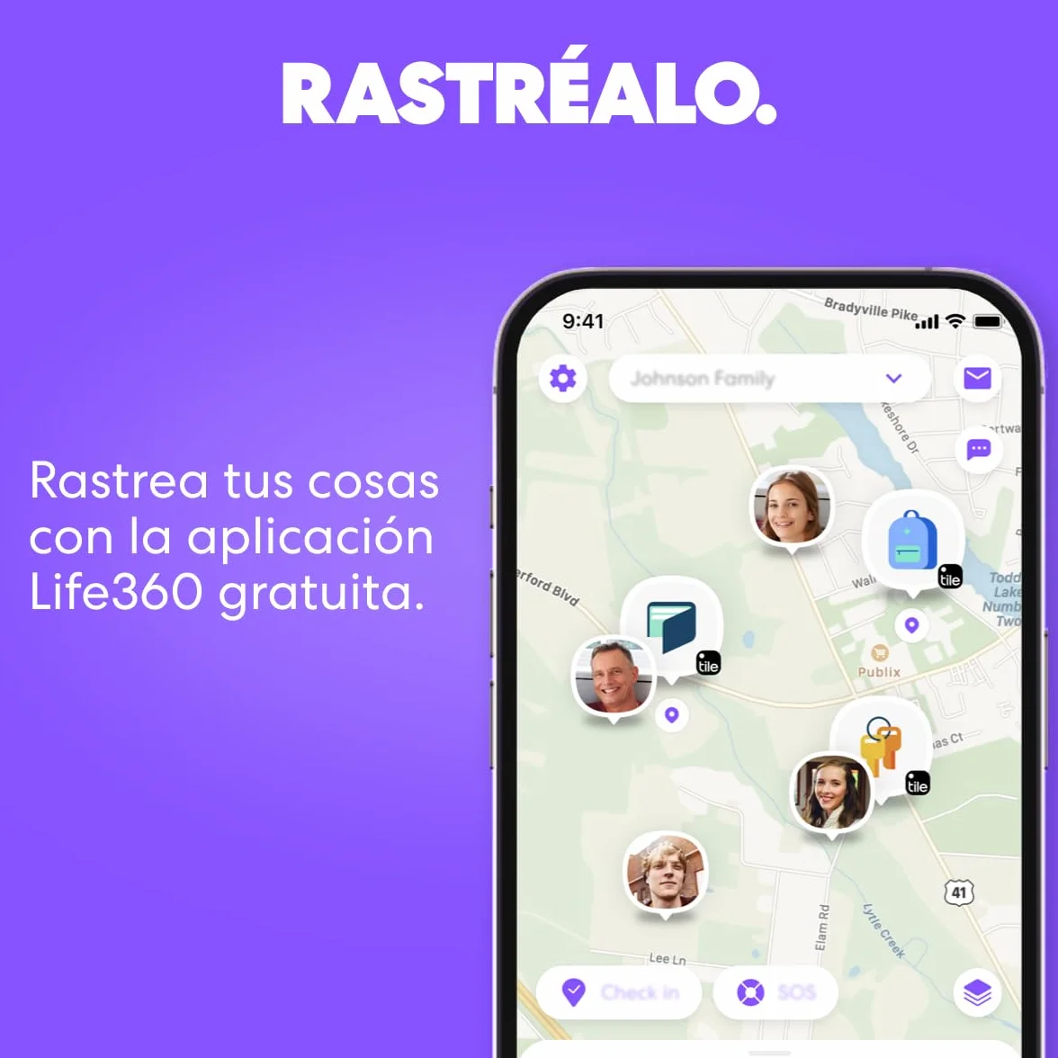 Tile by Life360 Mate - Localizador Bluetooth, localizador de Llaves y localizador de Objetos para Llaves, Bolsos y Mucho más.Compatible con iOS y Android. Paquete de 1 (Negro)