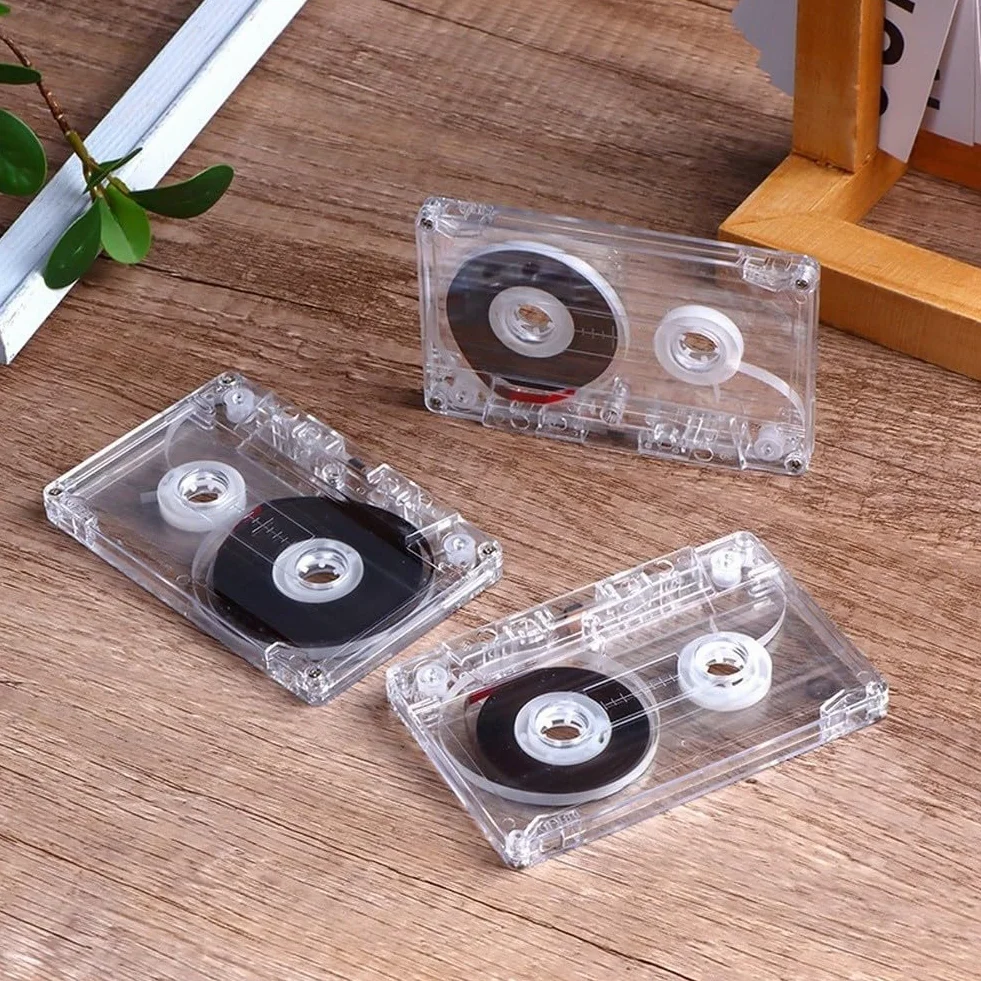 Cinta magnética de audio en blanco, 45/60/90 minutos, tamaño estándar, para grabación de voz y música, almacenamiento compacto, uso profesional y de archivo (45 minutos)