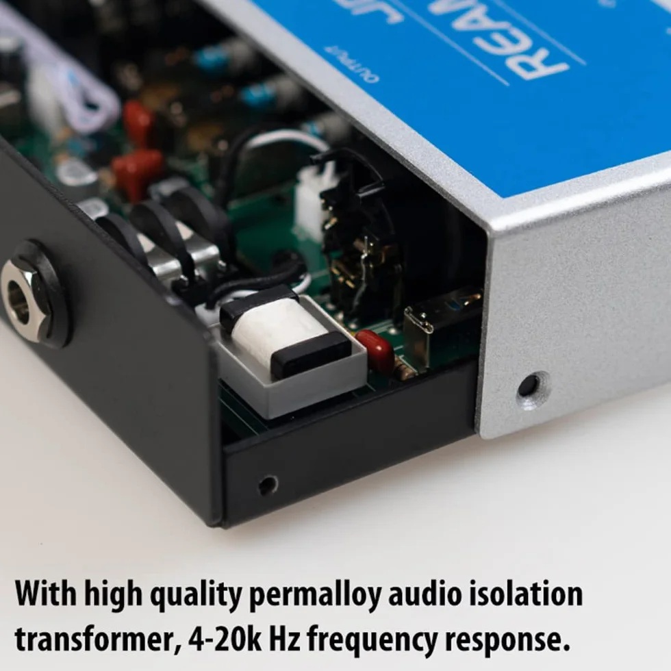 JOYO Reamp passive & Direct Box Phantom Powered Active All-in-one, dispositivo de grabación portátil DI BOX con entrada XLR de 6,35 mm y 2 en 1 para rendimiento de bajo de guitarra o grabación