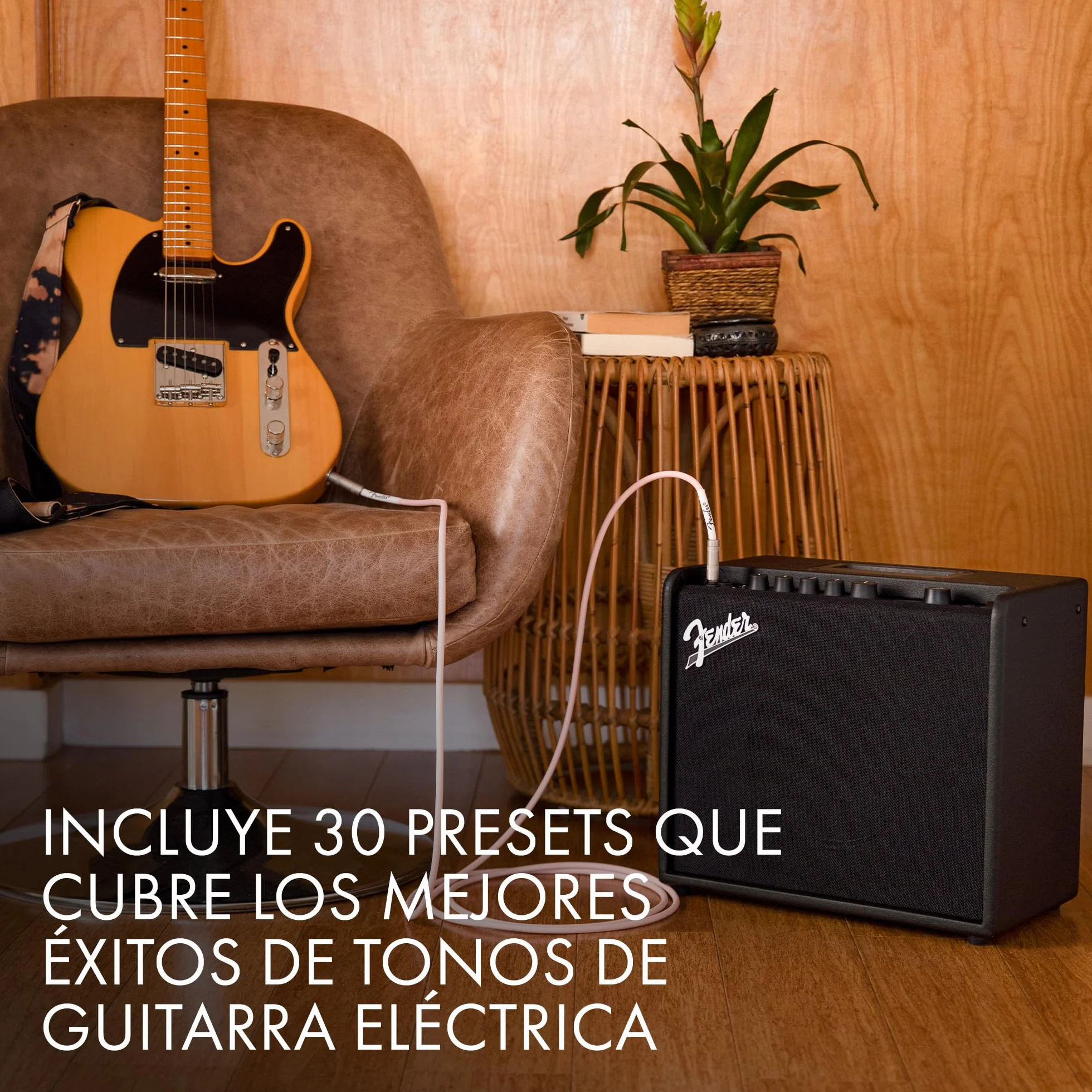 Fender Mustang LT 25, Amplificador Combo para Guitarra Eléctrica, Negro