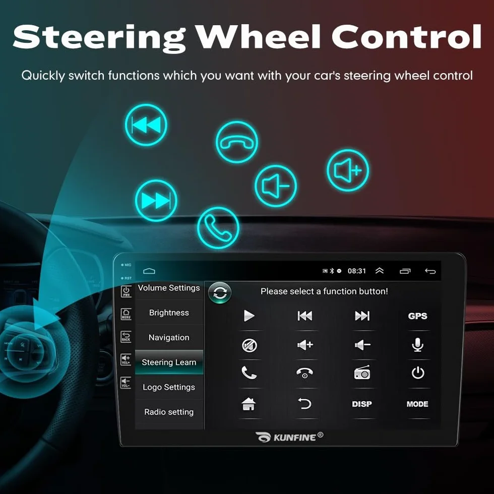 Quad Core 4G+64G Car CarPlay Android Auto 9" IPS Pantalla Navegación Estéreo Pantalla táctil Headunit Pad Tablet cámara Marcha atrás GPS Reproductor Multimedia para Hyundai Tucson 2015-2018 LHD