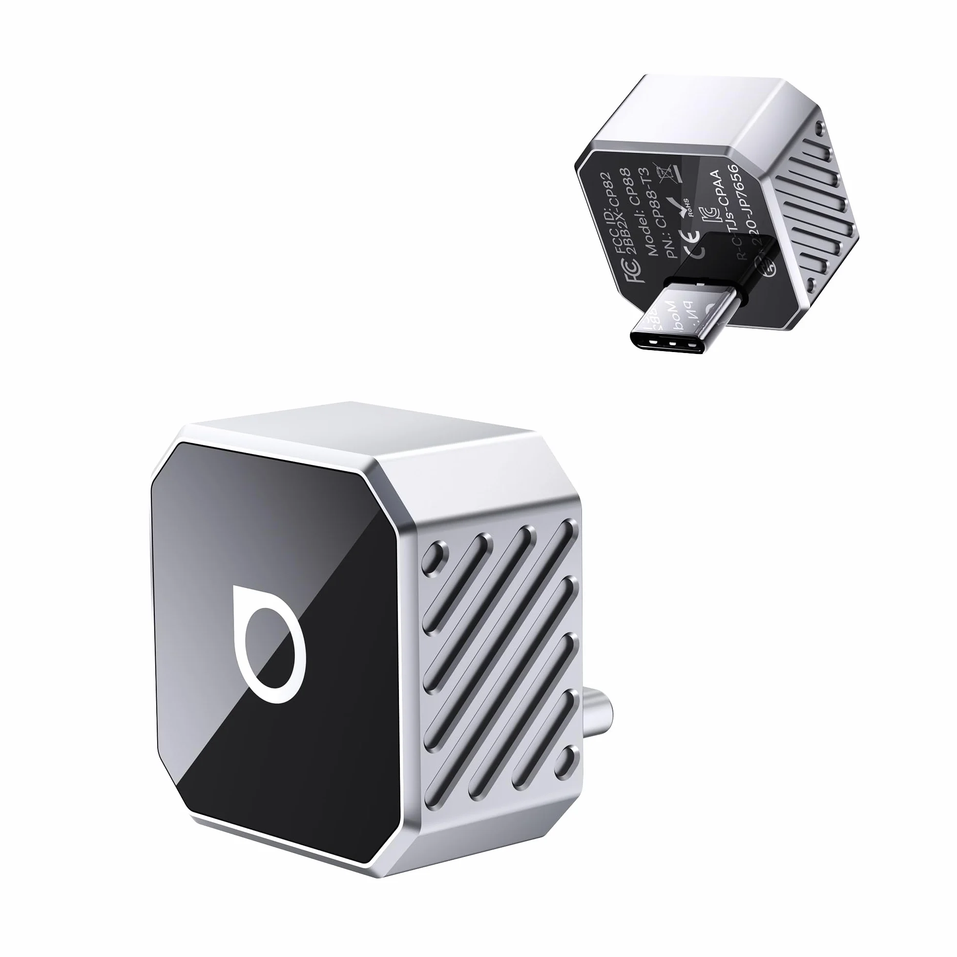 Ottocast Mini Cube 3.0 Adaptador CarPlay Inalámbrico – Dongle USB-C Ultra Mini, Reconexión Automática 5–8 s, Memoria para Dos Teléfonos, Convierte CarPlay y Android Auto por Cable a Inalámbrico