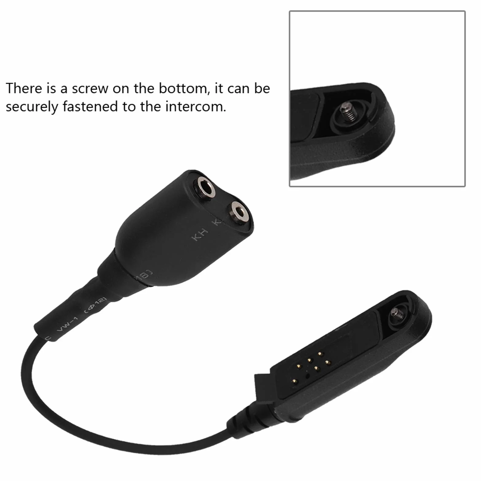 Goshyda Adaptador de walkie talkie A58 K-head cable universal BF-9700 A-58 UV-XR