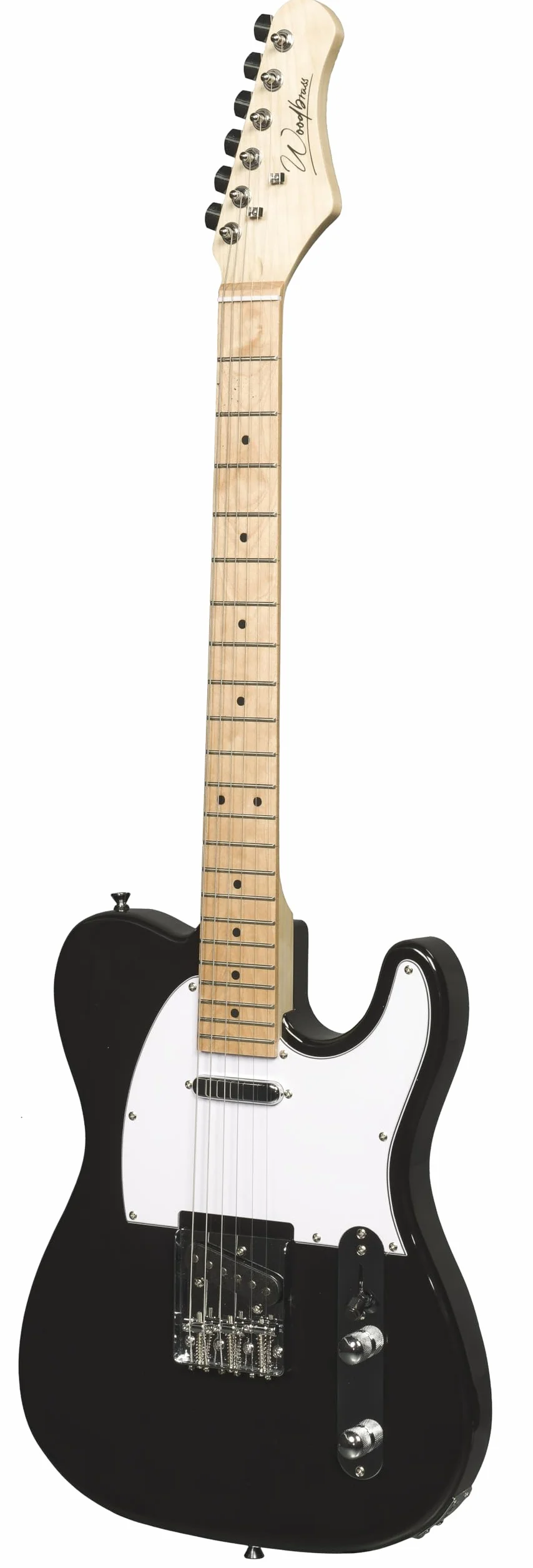 Woodbrass TL100 - Guitarra eléctrica para principiantes, con cuerpo en T de tilo, estilo country, hard, rock