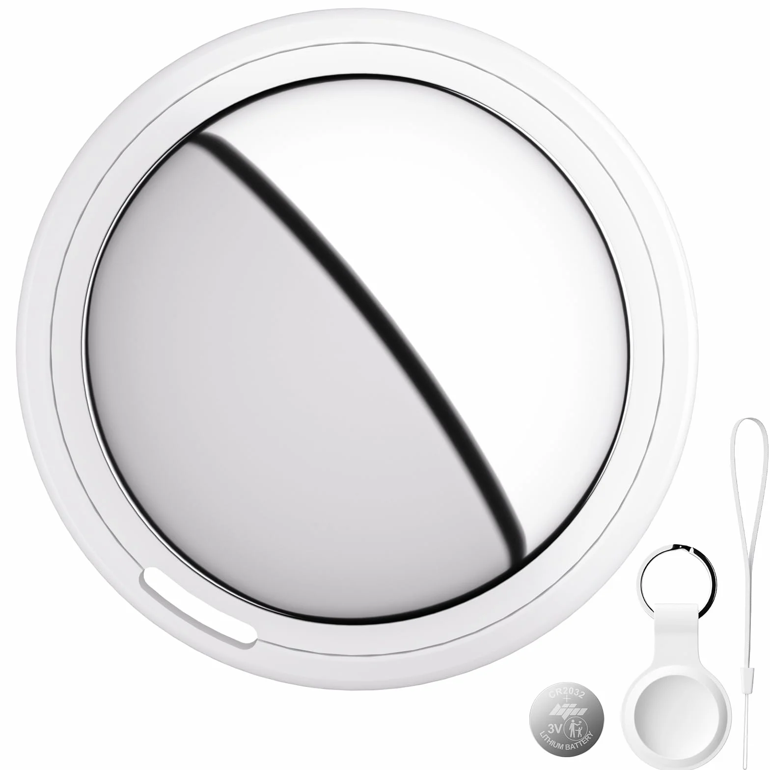 Smart Air Tracker Tag para Apple Buscar (Solo iOS), Bluetooth Rastreador para Llaves, Blanco, Paquete de 1