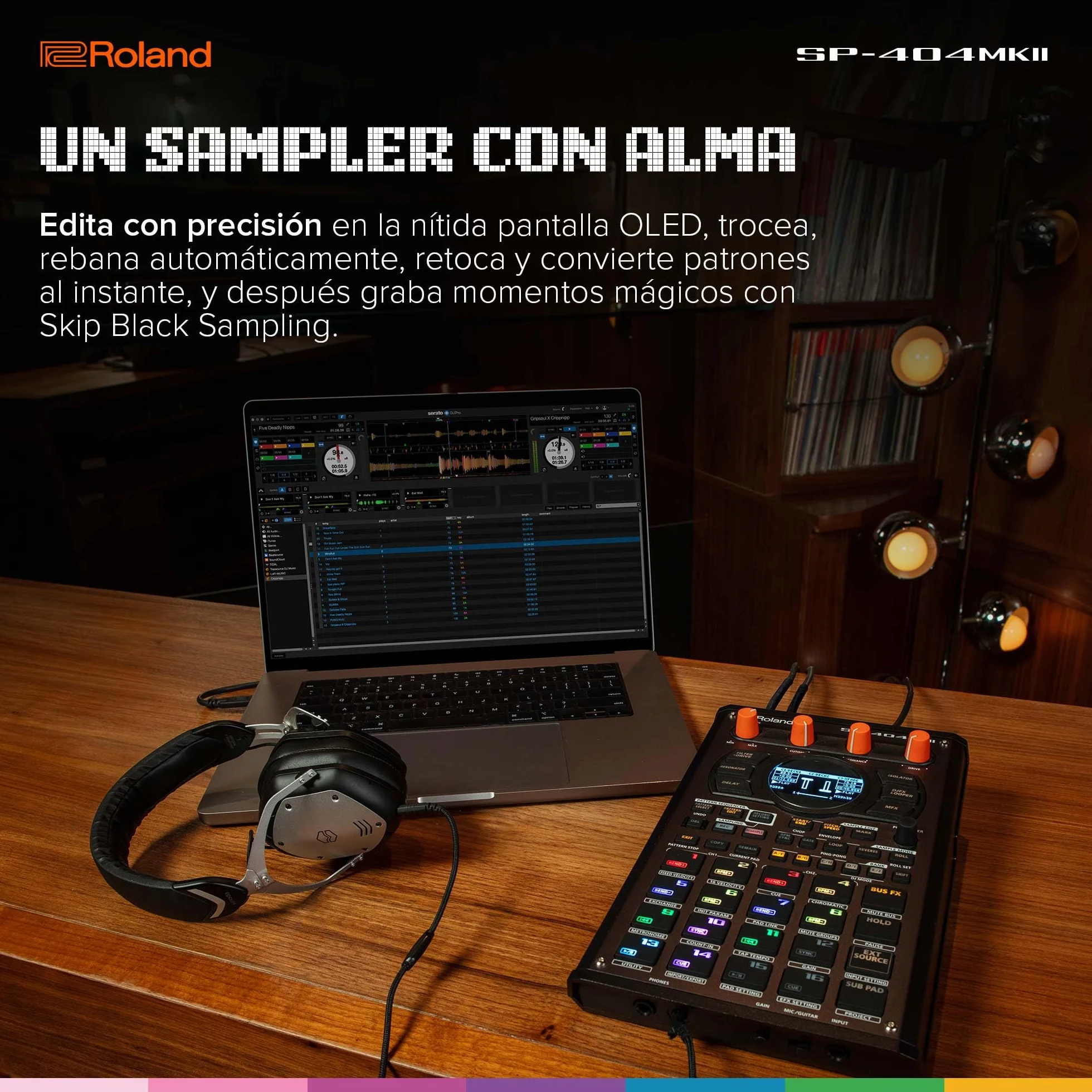 Roland SP-404MKII Sampler y procesador de efectos creativo | El mítico creador de beats SP-404 con mejoras de lujo | Proceso rápido | 16 GB de almacenamiento interno | Polifonía de 32 voces