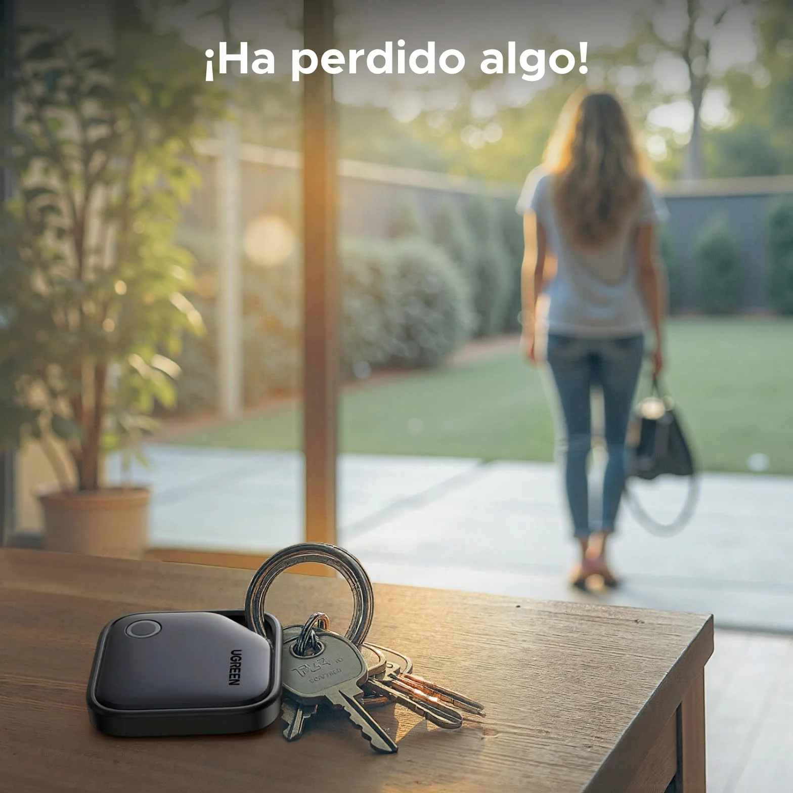 UGREEN FineTrack S Smart Finder Tag Sólo Samsung Localizador Bluetooth con Batería de 18 Meses de Duración Rastreador Compatible con SmartThings para Carteras Llaves Equipaje y Bolsos(2 Piezas)