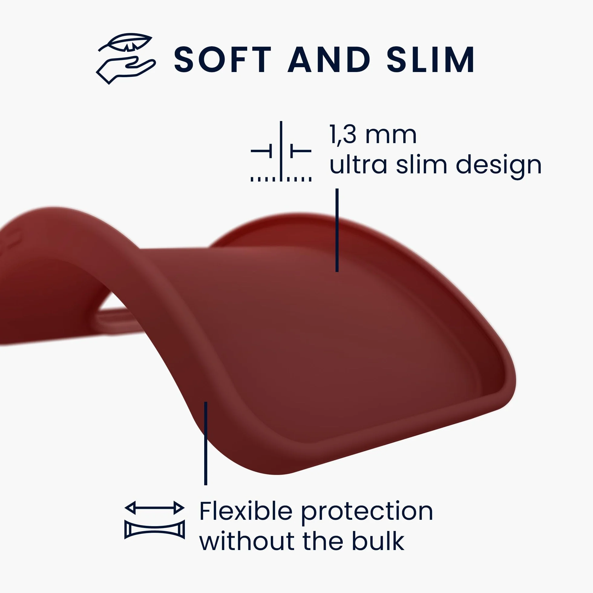 kwmobile Funda para TCL 40 NxtPaper 5G Carcasa - Ultrafina de TPU y Silicona con Bordes elevados anticaídas - Violeta Burdeos