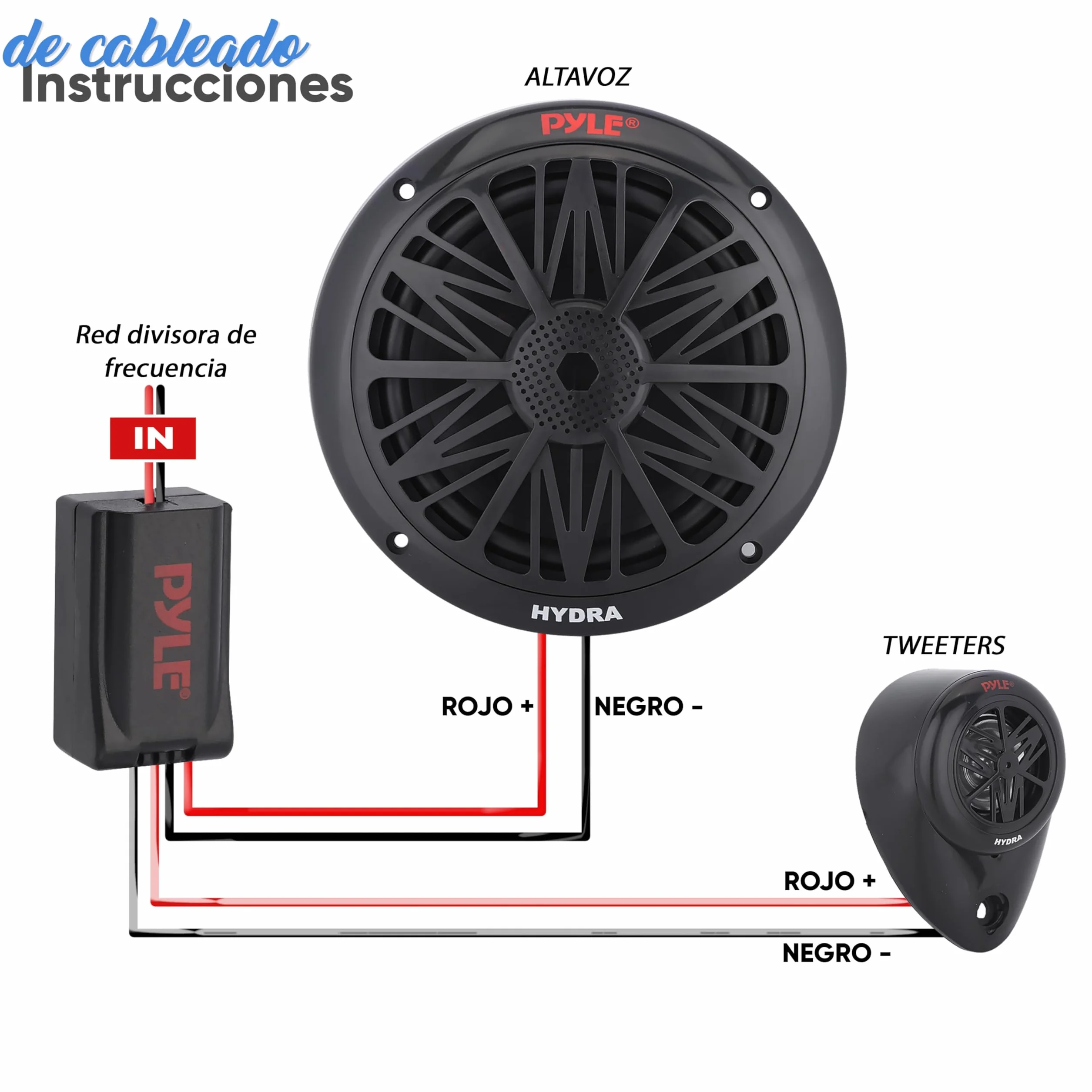 Pyle par de altavoces marinos de 6.5", 600W, resistentes al agua y a la intemperie