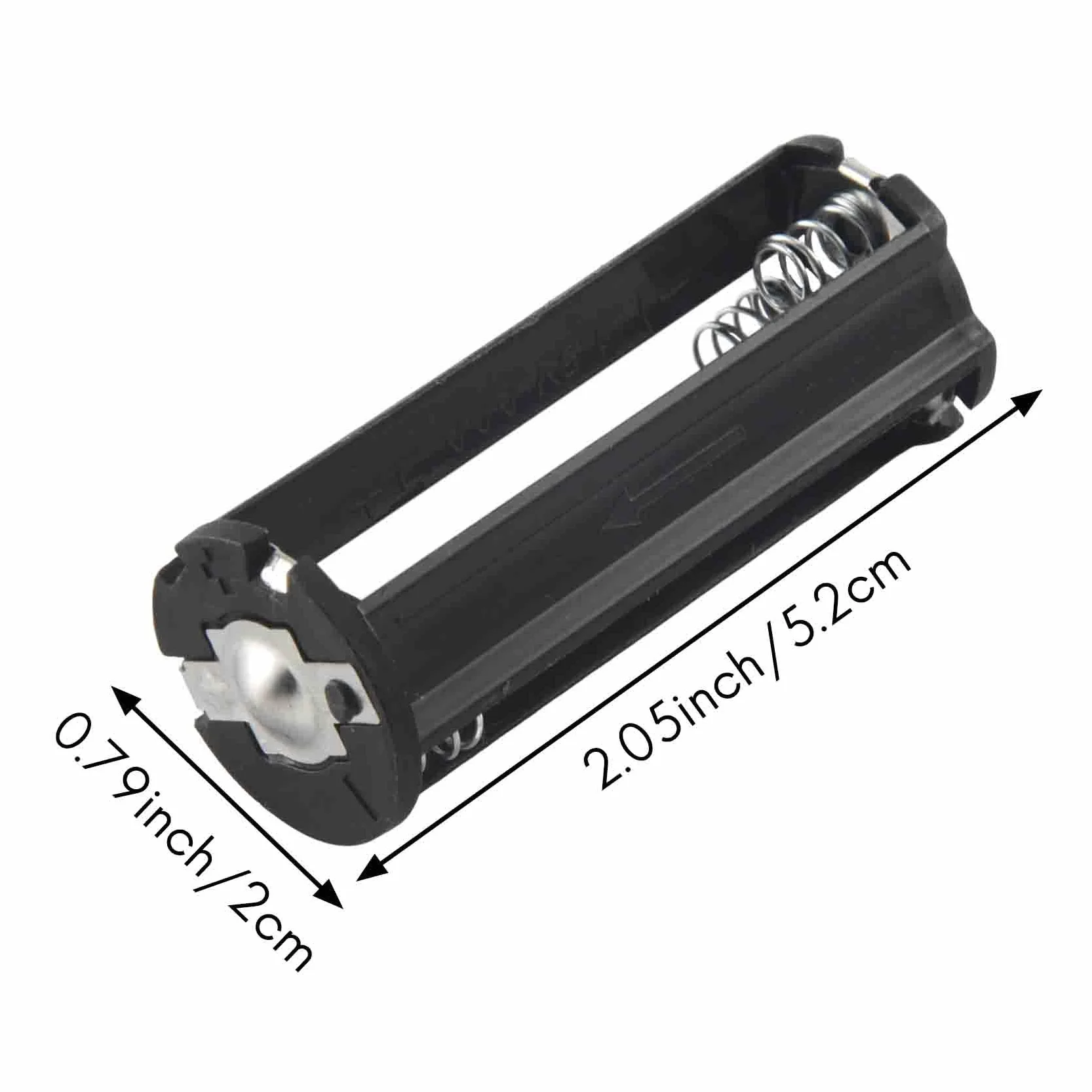2 piezas negro soporte para batería 3 x 1,5 V AAA pilas antorcha