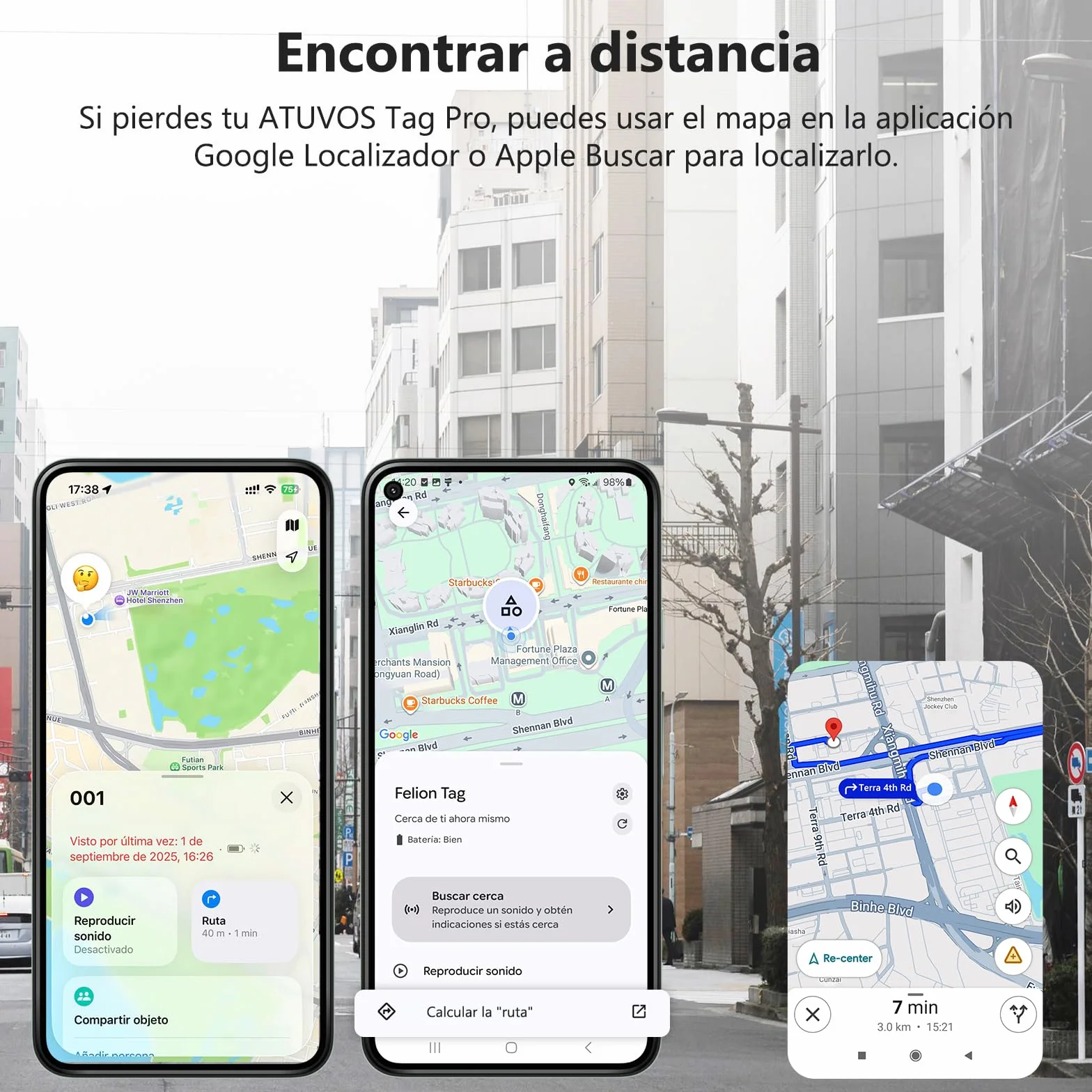 VOCOlinc Android Tag Smarttag 4 Pack, Bluetooth Item Tracker para Llaves, Cartera, Bicicleta, Maleta, Batería Reemplazable